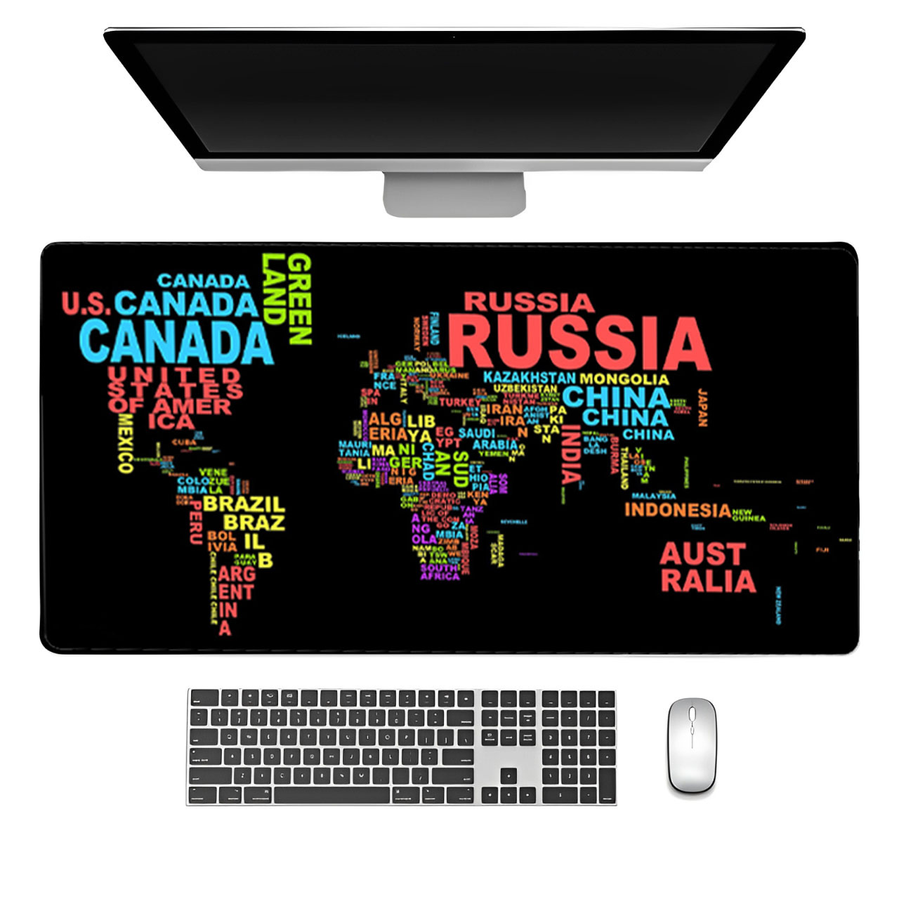 Gaming Keyboard Name - Szkicówka z nazwami krajów Anglii, skróty