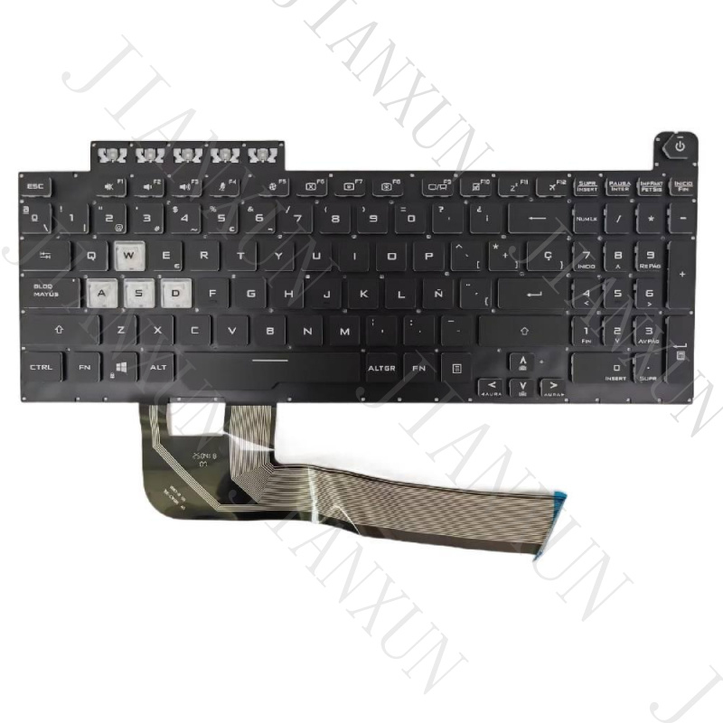 Gaming Keyboard Asus - Podświetlana klawiatura hiszpańska A+ do Asus
