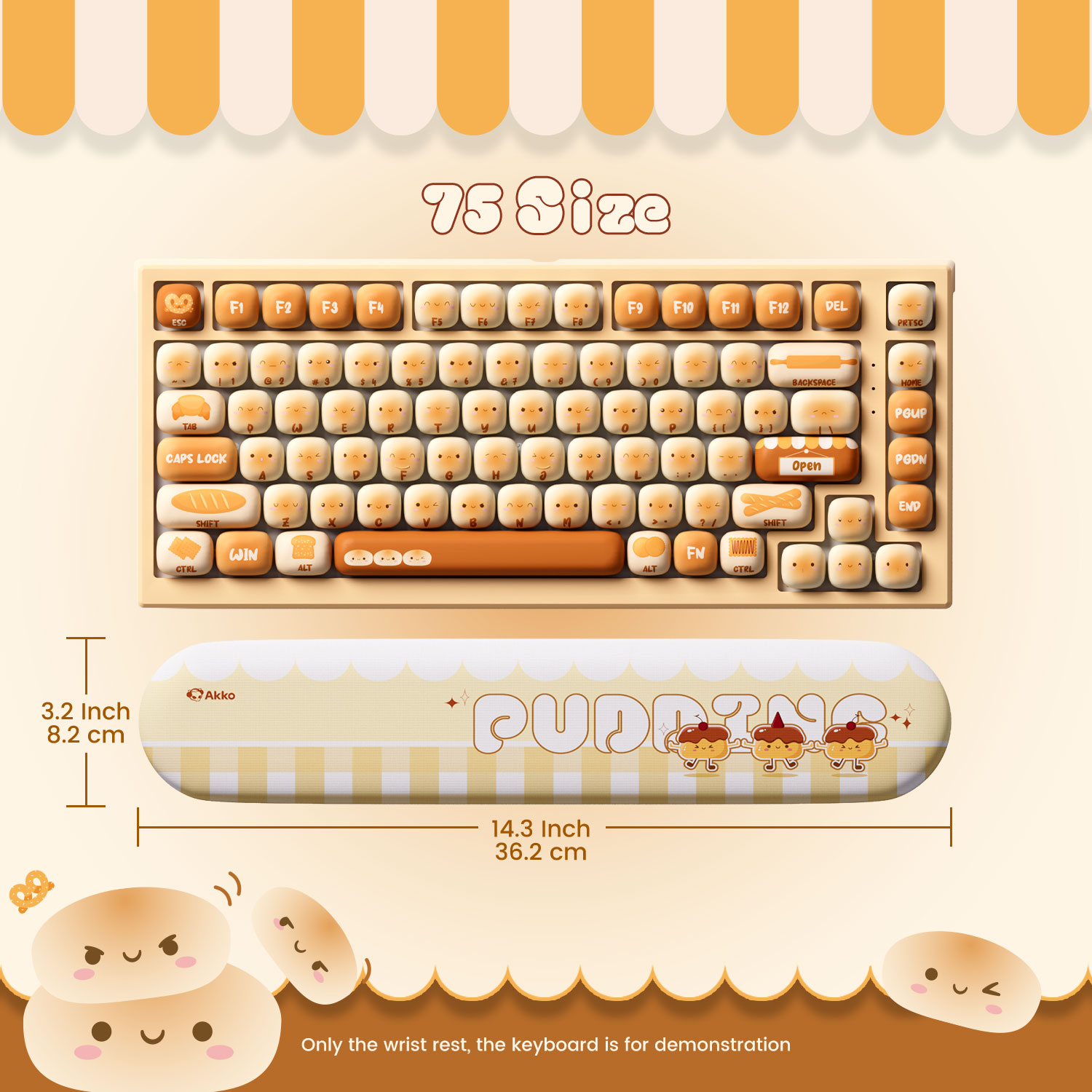 Gaming Keyboard Ergonomics - Podkładka pod nadgarstek do klawiatury Akko