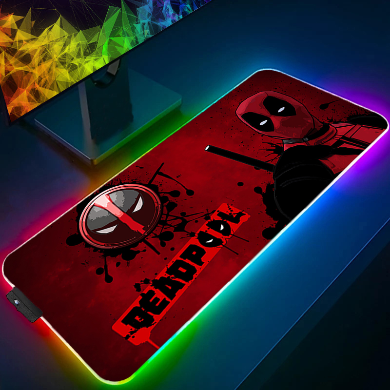 Gaming Keyboard En Mouse - Podkładka pod mysz LED Gaming z