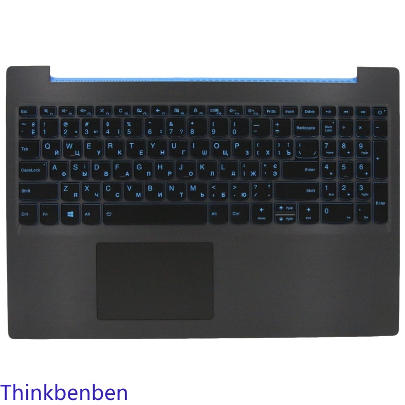 Keyboard Gaming Black - UKR Ukraińska Czarna Obudowa Górna Klawiatury