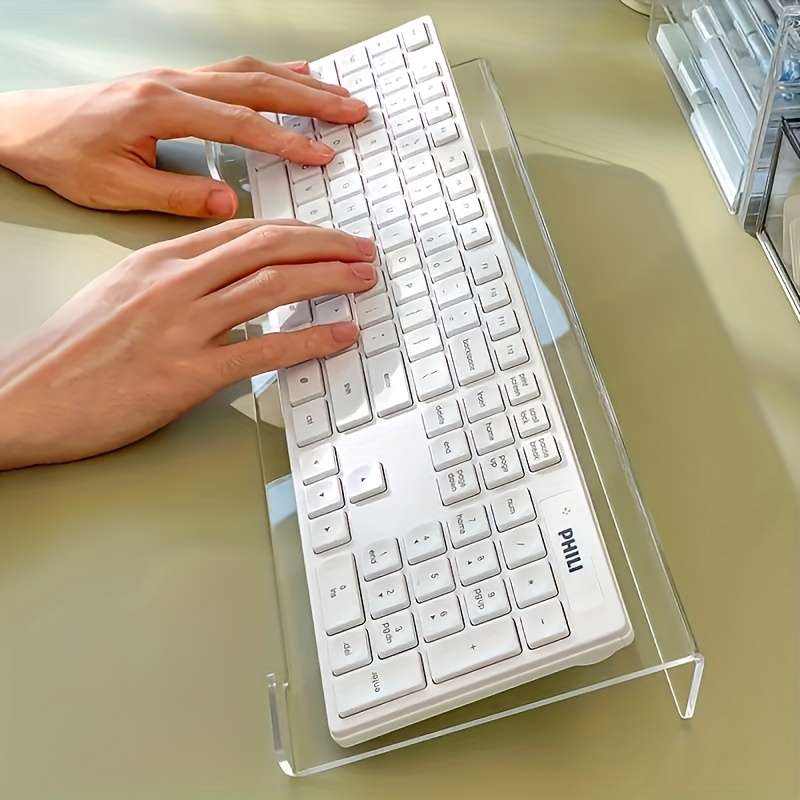 Gaming Keyboard Ergonomics - Akrylowy stojak na klawiaturę, przezroczysty organizer