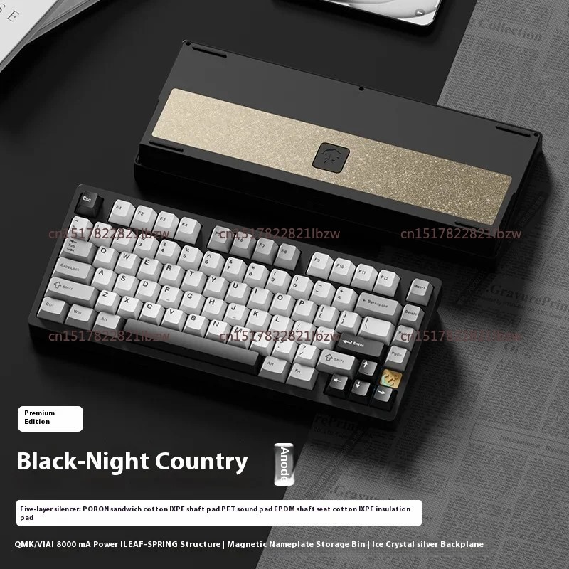 Gaming Keyboard Mechanical Wireless - 75 Klawiatura mechaniczna E-sports, aluminiowa, bezprzewodowa,