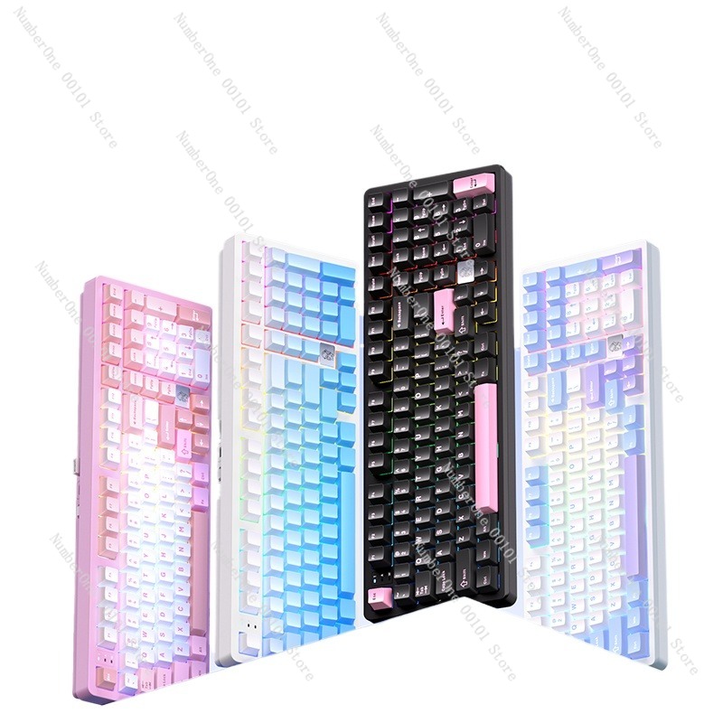 Gaming Keyboard Mechanical Wireless - Klawiatura mechaniczna ze stopu aluminium, bezprzewodowa
