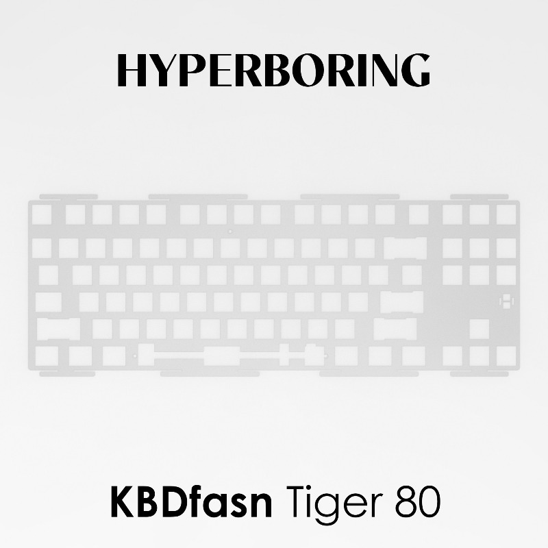 Gaming Keyboard Ergonomics - HYPERBORING Tiger80 Płytka pozycjonująca klawiaturę, personalizacja,