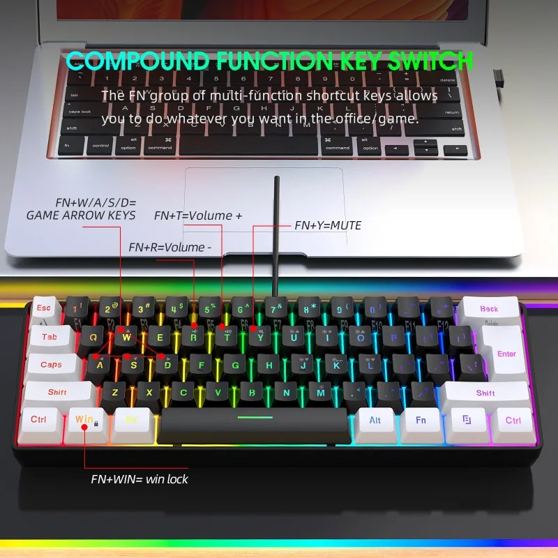 Zestaw Klawiatura i Mysz 60% d – Gaming Keyboard Ergonomics recenzja i cena