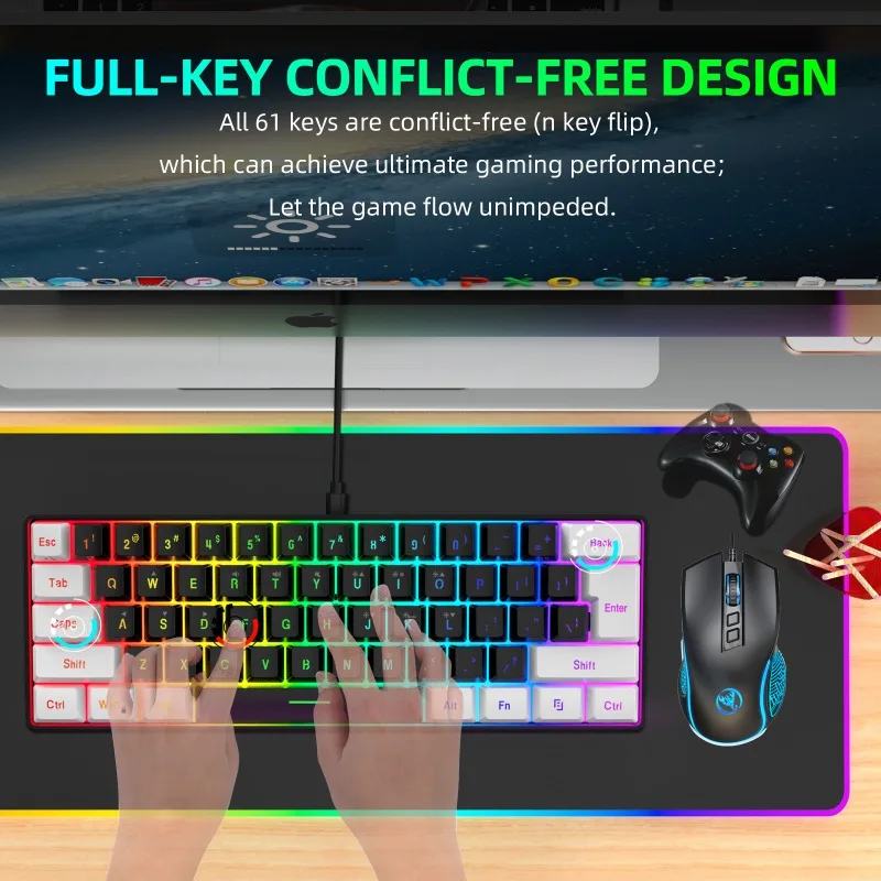 Zestaw Klawiatura i Mysz 60% d – Gaming Keyboard Ergonomics recenzja i cena