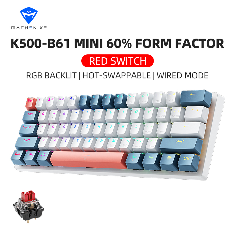 K500-B61 Machenike Mini Mechan – Gaming Keyboard Mechanical Wireless recenzja i cena