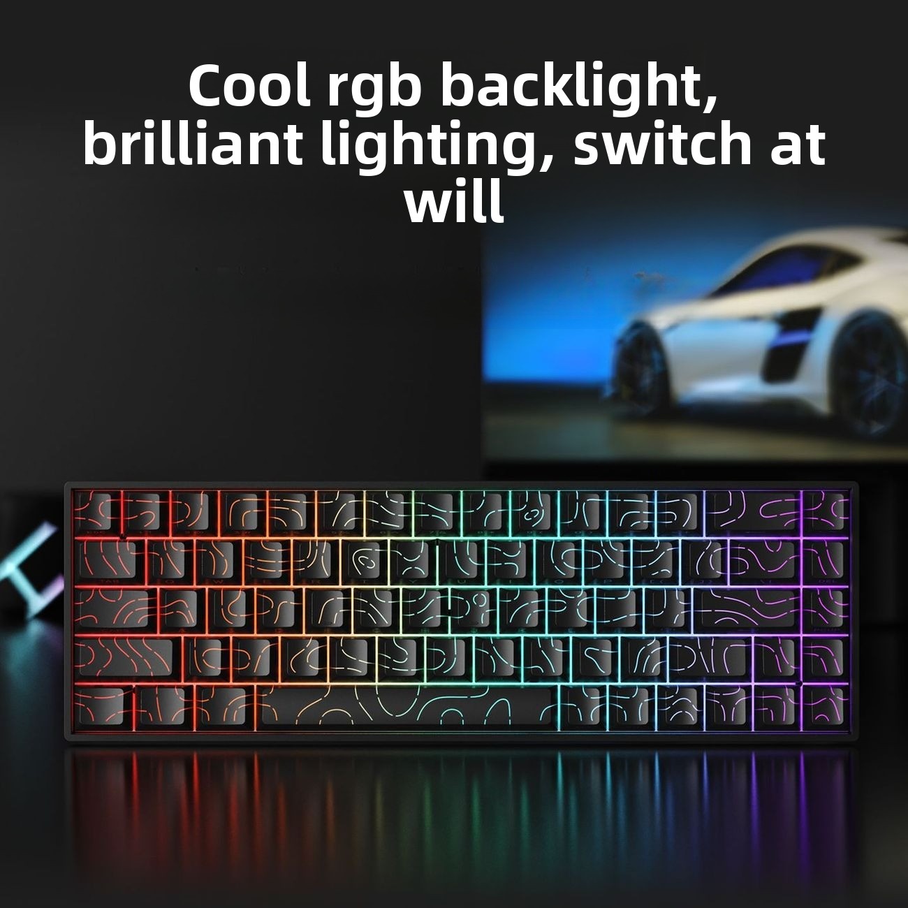 Klawiatura 60% bezprzewodowa B – Gaming Keyboard Mobile recenzja i cena