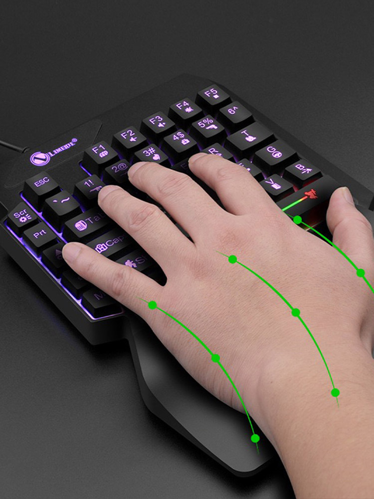 Mechaniczna jednoręczna przewo – Gaming Keyboard Half recenzja i cena