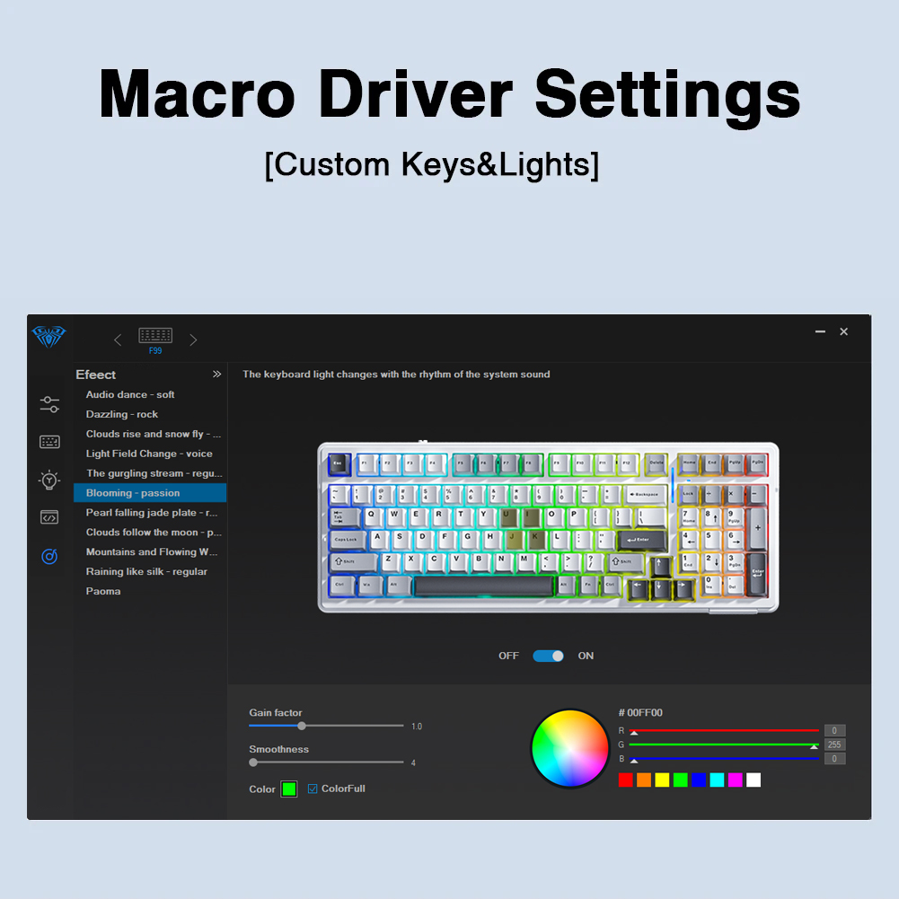 Aula F99 Mechaniczna klawiatur – Gaming Keyboard Bundle recenzja i cena