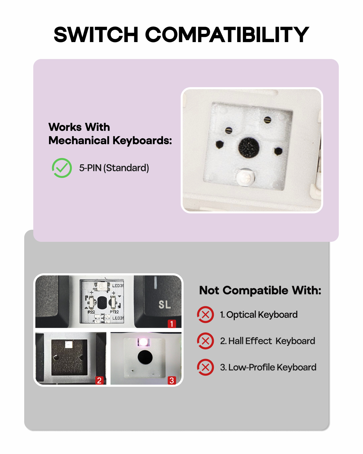100 szt. EPOMAKER Lilac Silent – Keyboard Lube Kit recenzja i cena