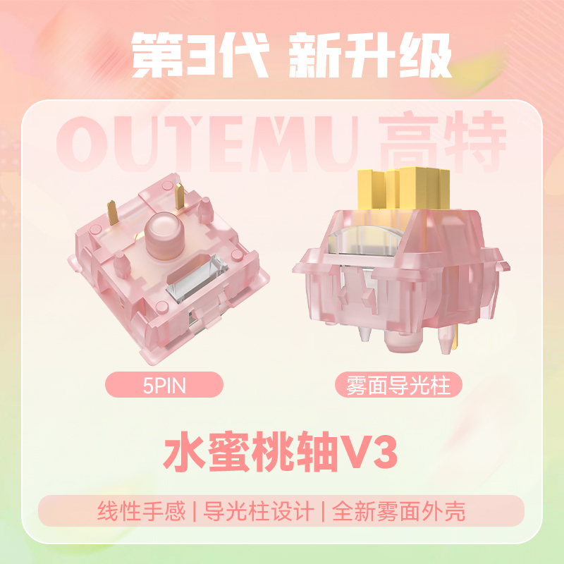 Outemu Silent Peach V3 Switch  – Keyboard Lube Kit recenzja i cena