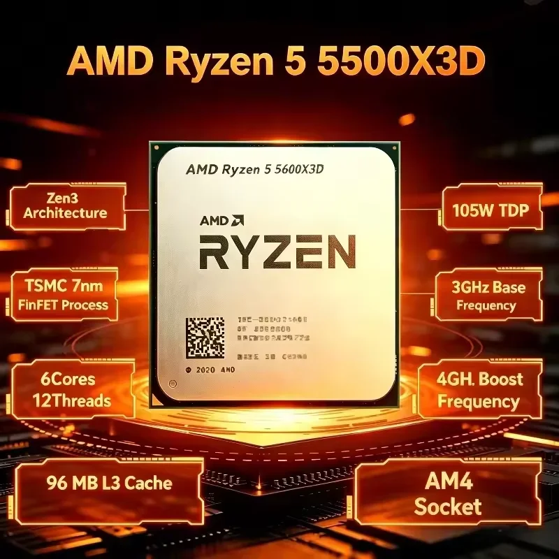 AMD Ryzen 5 5500X3D R5 5500X3D – Amd Cpu Ryzen 5 recenzja i cena