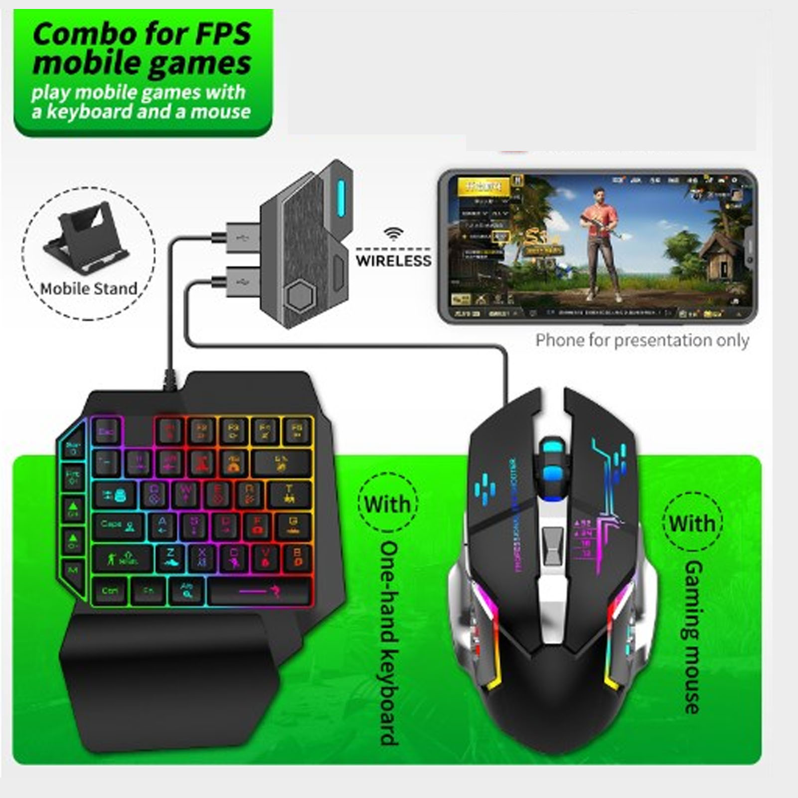 Zestaw konwertera klawiatura-m – Gaming Keyboard Half recenzja i cena