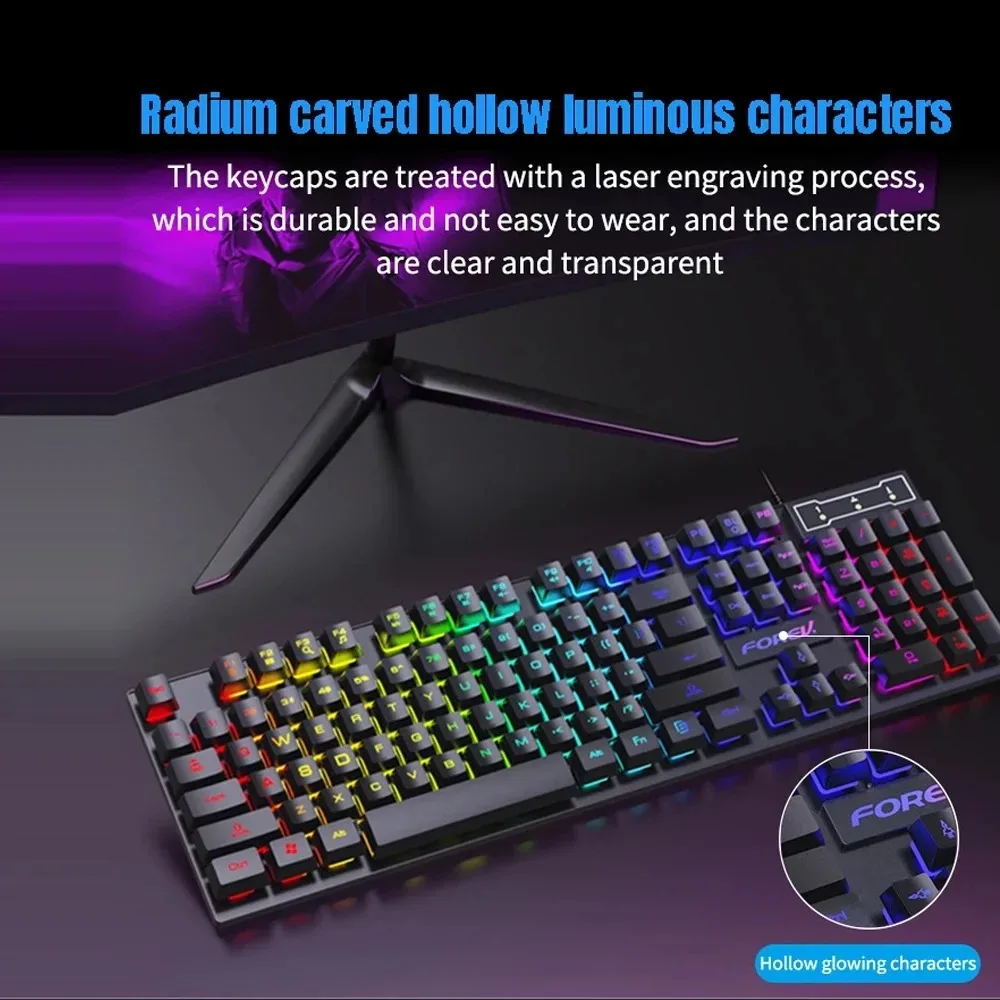 104-klawiszowa podświetlana me – Gaming Keyboard Half recenzja i cena