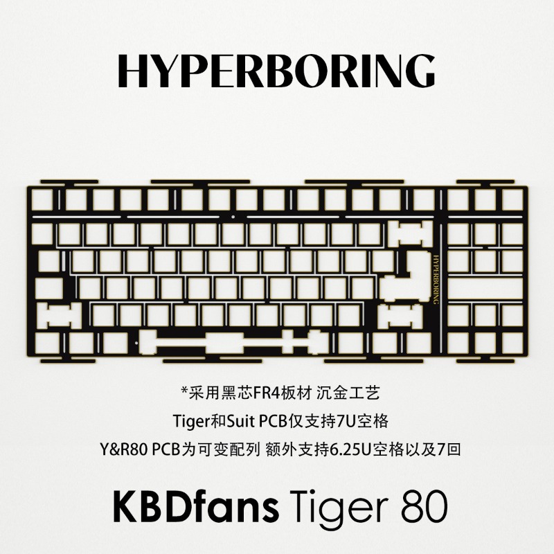 HYPERBORING Tiger80 Płytka poz – Gaming Keyboard Ergonomics recenzja i cena
