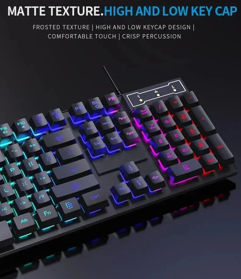 Klawiatura mechaniczna Kebidum – Gaming Keyboard Half recenzja i cena