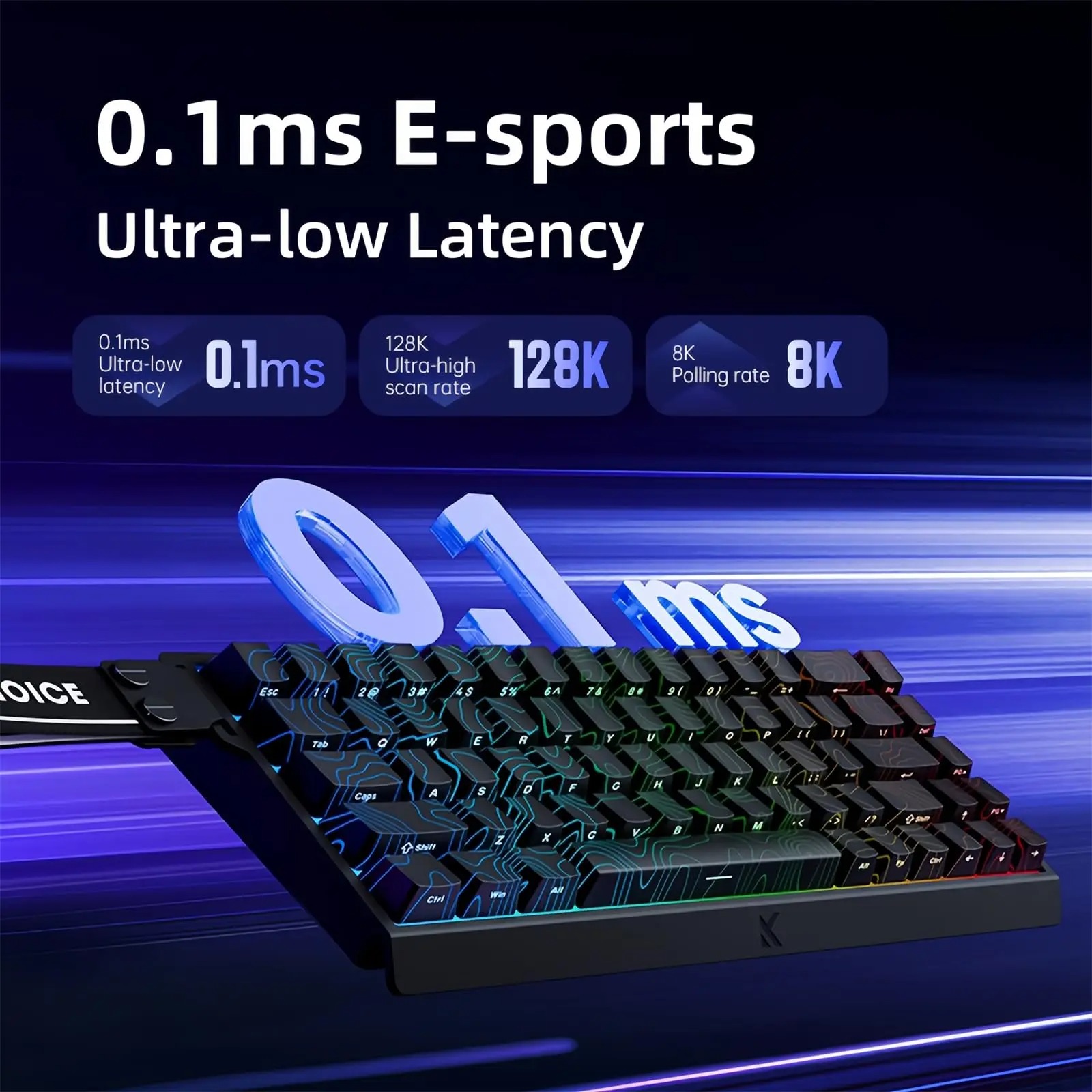 Klawiatura gamingowa MCHOSE AC – Gaming Keyboard Hall Effect Switches recenzja i cena